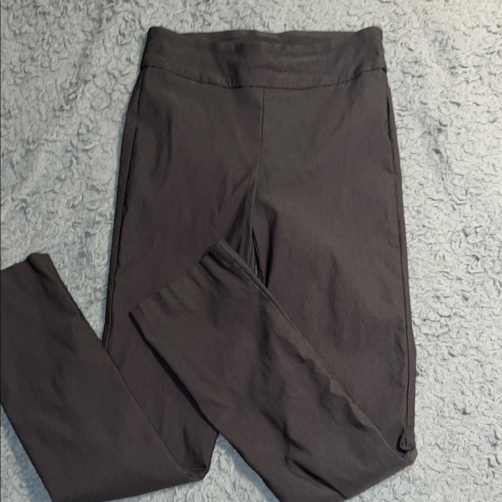 Tribal Gray Trousers High Waistband Stretchy Material